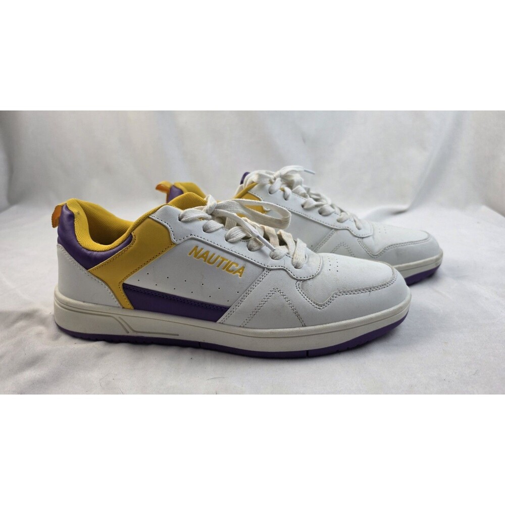 Nautica "Bence" Low-Top Sneakers (Purple / Yellow / White